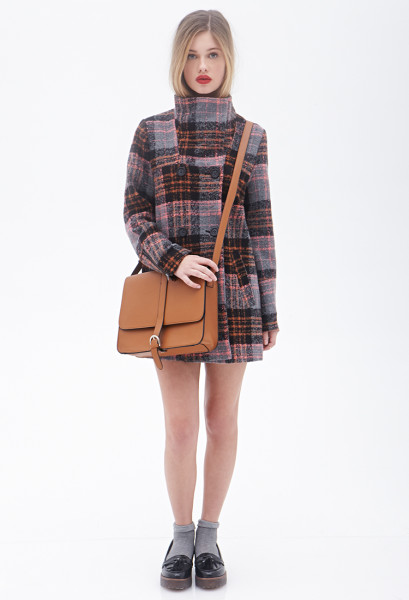 Forever 21's Plaid Boucle Coat 0
