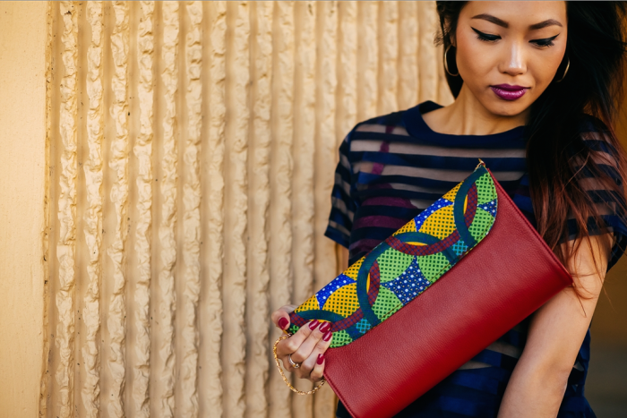 bkyo handbag red african wax print fashion bomb daily