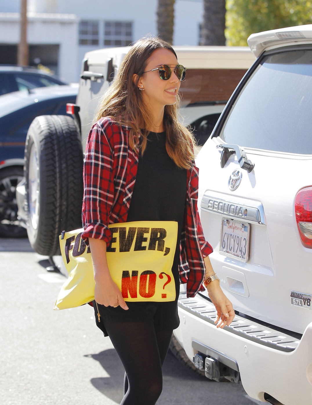 Jessica Alba heads out to run some errands in Santa Monica