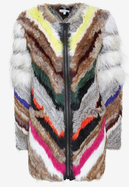 0 Solange Knowles's Joshua Tree National Park Glamping New Year's Eve Elizabeth & James Tara Multicolored Fur Coat + Stuart Weitzman Brown Suede Lowland Over the Knee Boots