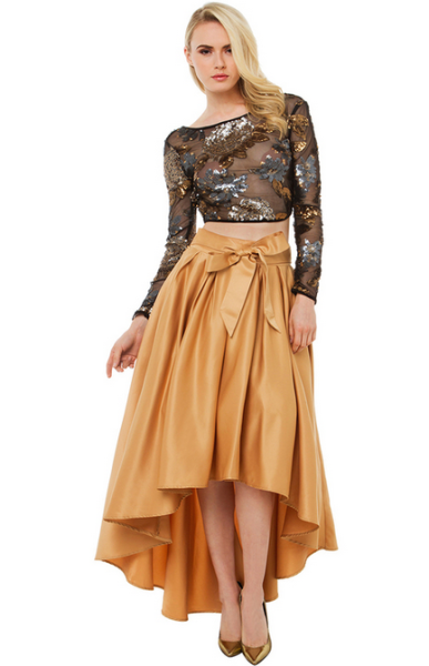 Bomb Product of the Day: Shop Akira’s Grace High Low Shine Skirt ...