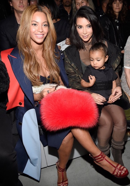North West sat front row with mom Kim Kardashian and Beyonce for her dad's first Adidas fashion show.
