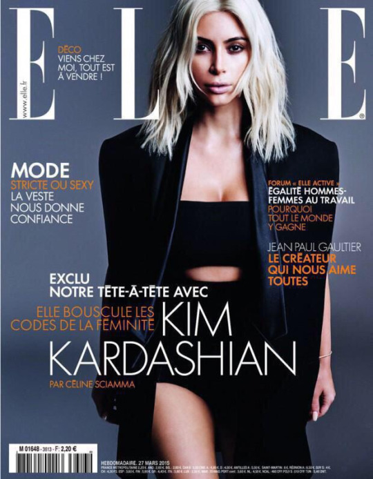 Kim Kardashian by Jan Welters for Elle France March 2015