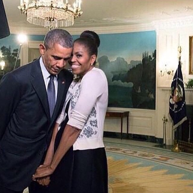 It get's no better! President Barack Obama and First Lady Michelle Obama were the epitome of adorable in their latest pic.