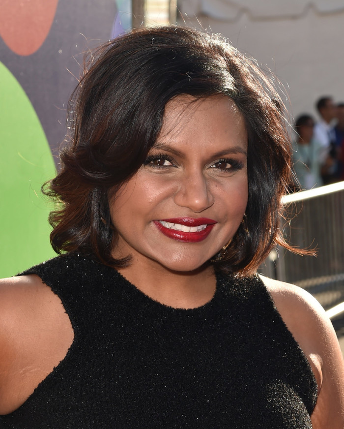 0  mindy kaling inside out premiere max mara top and skirt jimmy choo pumps