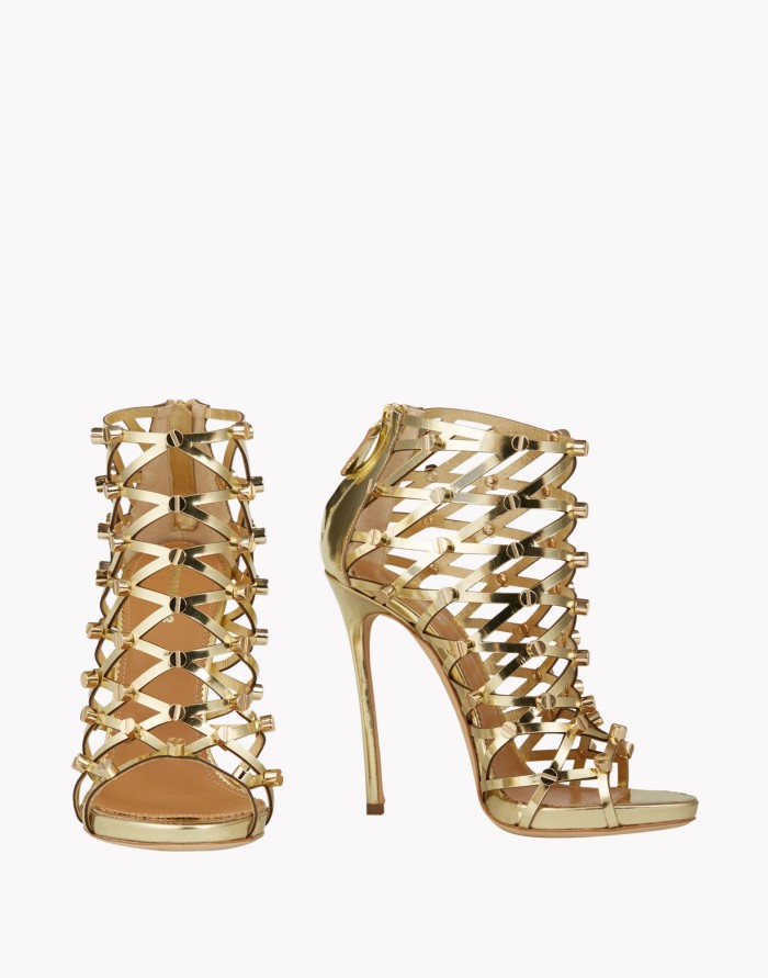 888 Miss Jackson's Compound DSquared2 Xenia Gold Stud Sandals