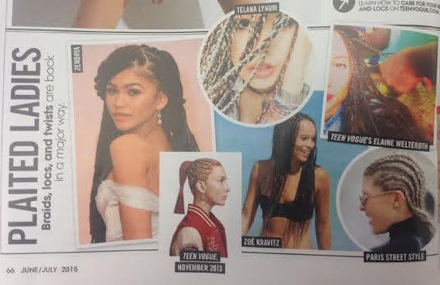 89 Twitterverse Up in Arms Over Teen Vogue's Use of Bi-Racial Model to Display Senegalese Twists