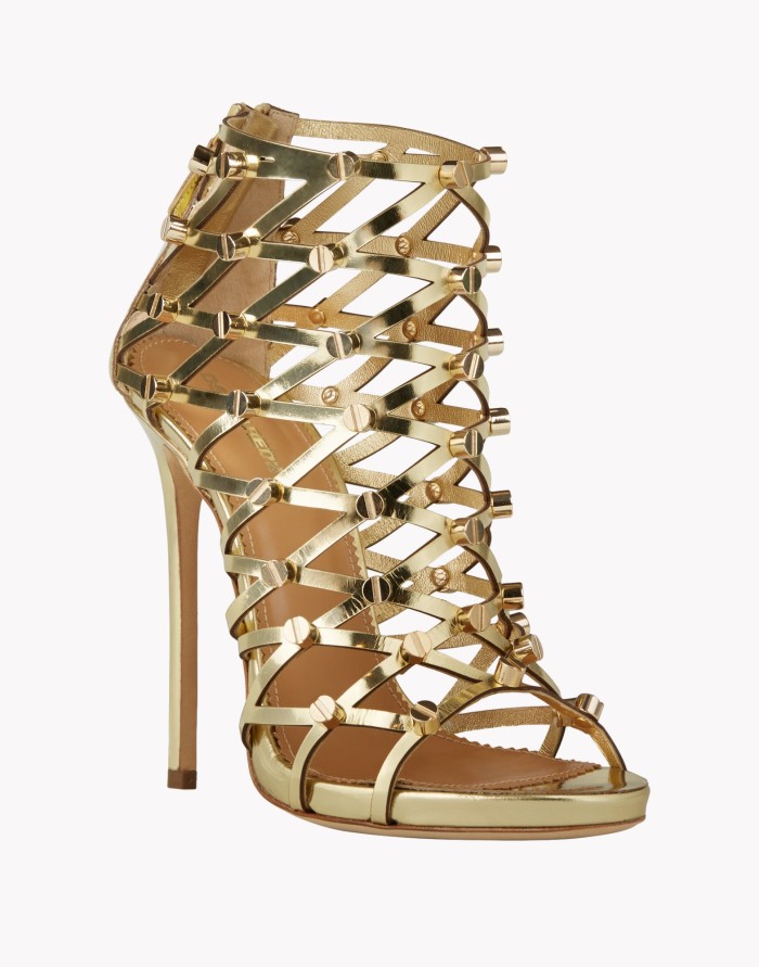 909 Miss Jackson's Compound DSquared2 Xenia Gold Stud Sandals