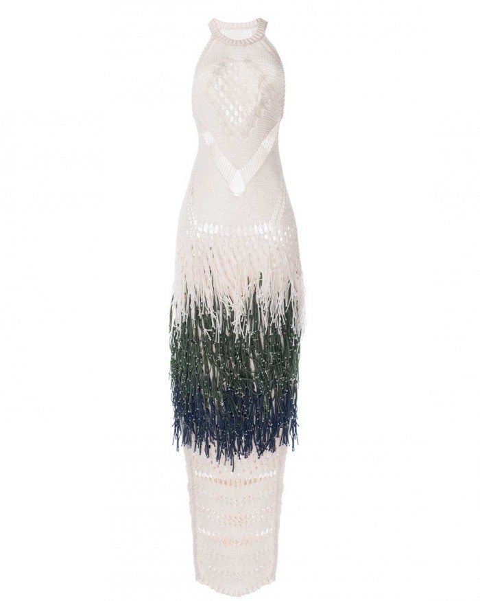 azede jean pierre knitted flora dress