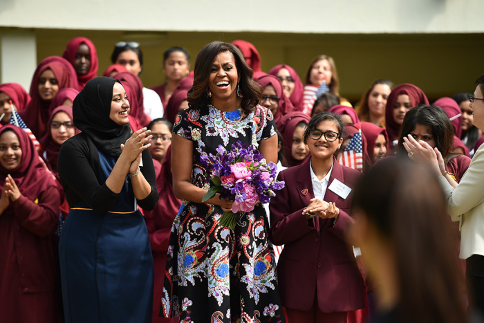 The First Lady Visits London As Part Of Her Let Girls Learn Initiative