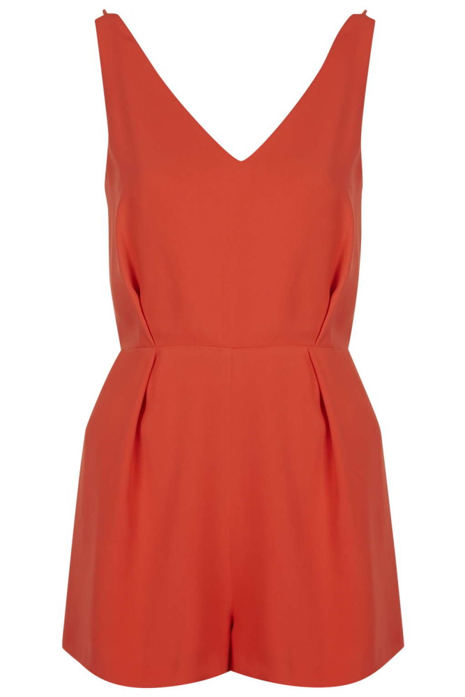 topshop playsuit red