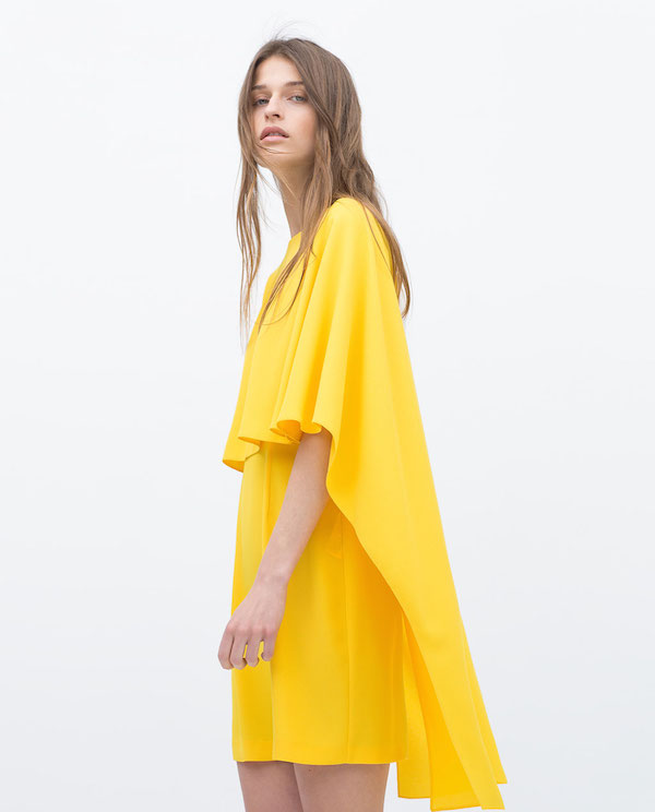 zara-yellow-layered-boat-neck-wide-sleeve-low-back-dress