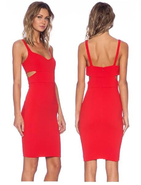 1 Laverne Cox's 'The Late Late Show’ with James Corden Jay Godfrey Lauda Red Cut Out Bodycon Dress