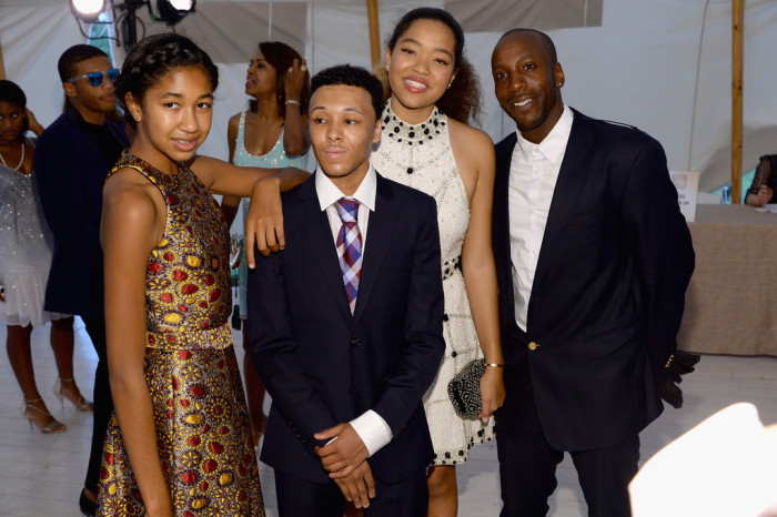 2 Ming and Aoki Lee Simmons, Dave Chappelle, Angela Simmons & more at RUSH Art For Life Gala