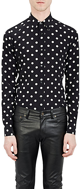 8 Kevin Hart's Just for Laughs Montreal Saint Laurent Polka Dot Button Down Shirt