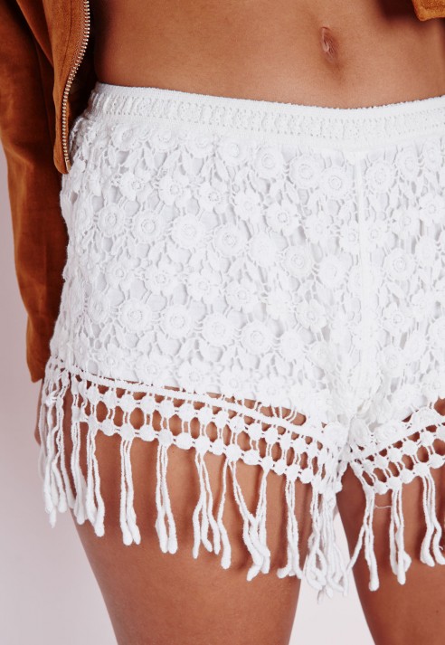 8 MissGuided's Crochet Tassel Hot Pants