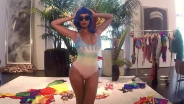 Steal Beyonce's Facebook LoveWins Wildfox Couture Ombre Malibu One Piece