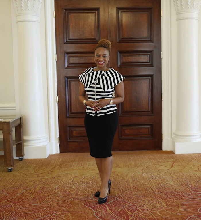 The 2015 Color Comm Women of Color in Communications Conference in Miami striped