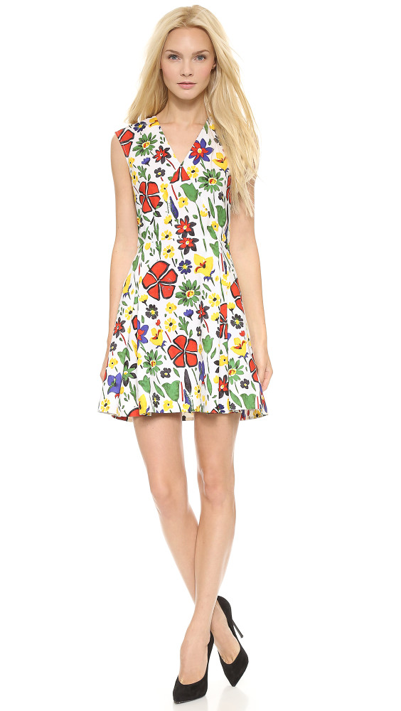 6 Kerry Washington's Jennifer Klein Day Of Indulgence Summer Party Suno Pre-Fall 2014 Abstract Floral Dress
