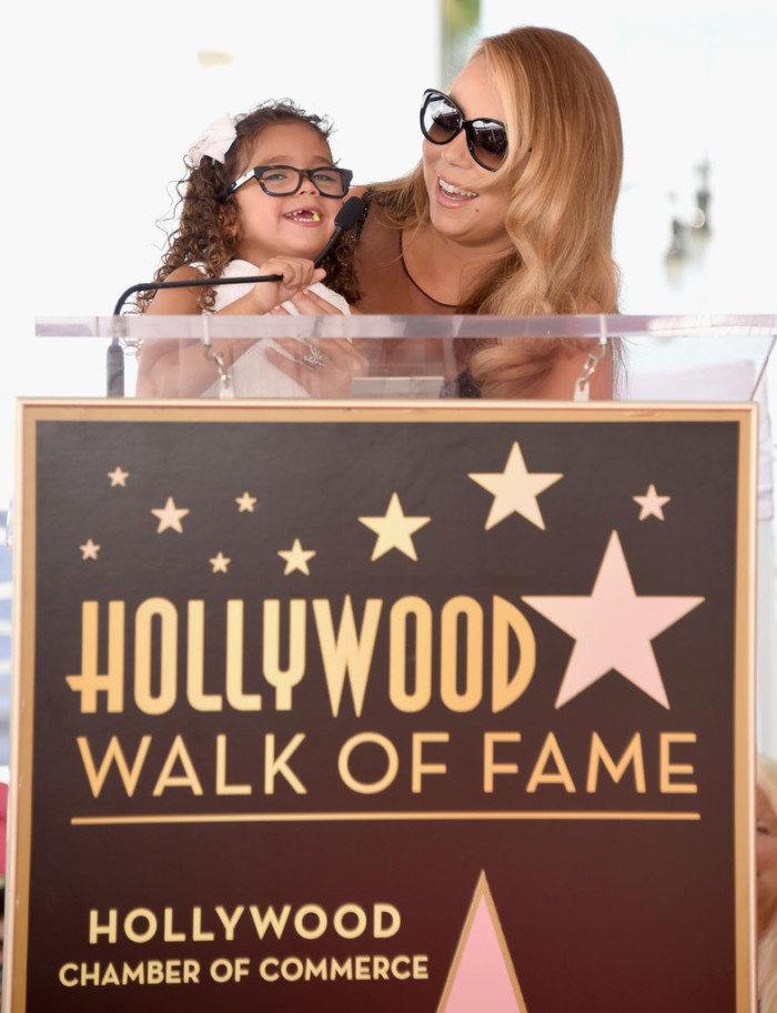 Mariah Carey's Hollywood Walk of Fame Yousef Aljasmi Black Sequined Gown