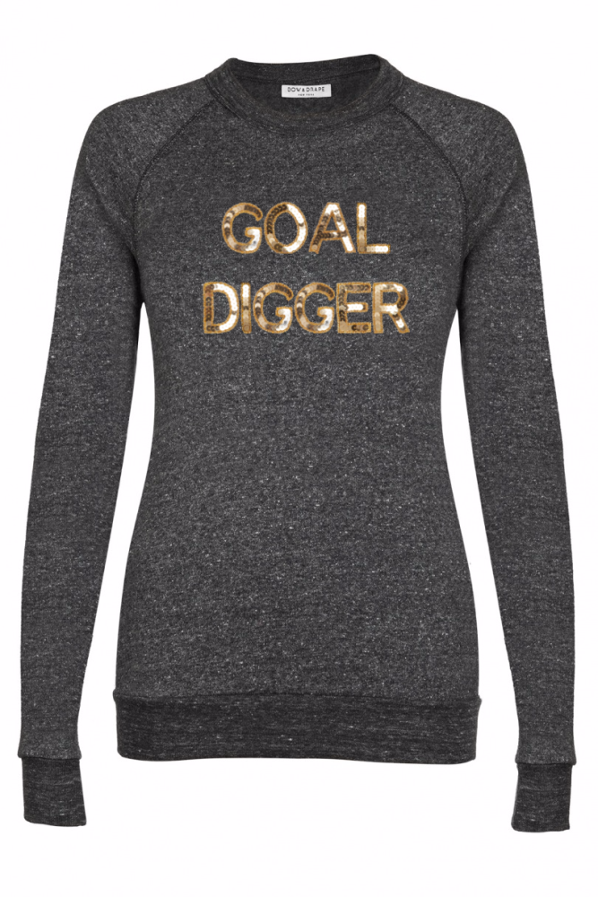 Serena Williams's Instagram Bow & Drape Goal Digger Gray Sweatshirt 4.jpg