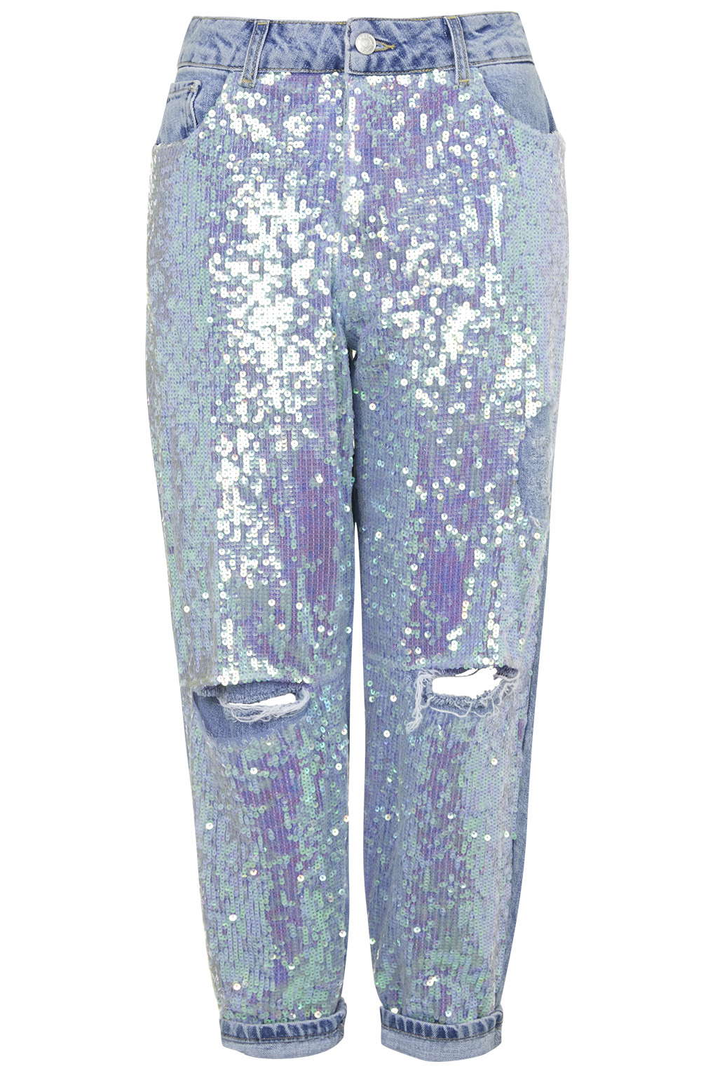 Bomb Product of the Day: Topshop’s Moto Sequin Boyfriend Jeans