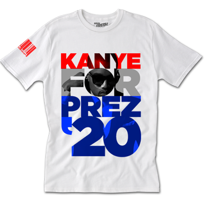 kanye for president t-shirt 2020