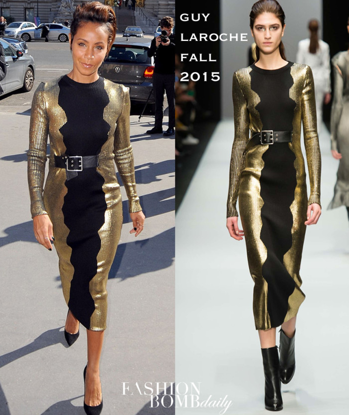 _00--Jada-Pinkett-Smith's-Guy-LaRoche-Spring-2016-Paris-Fashion-Week-Show-Guy-Laroche-Fall-2015-Black-and-Gold-Panel-Dress