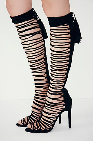 00 Jeffrey Campbell's Levluv Heel Strappy Lace Up Sandals