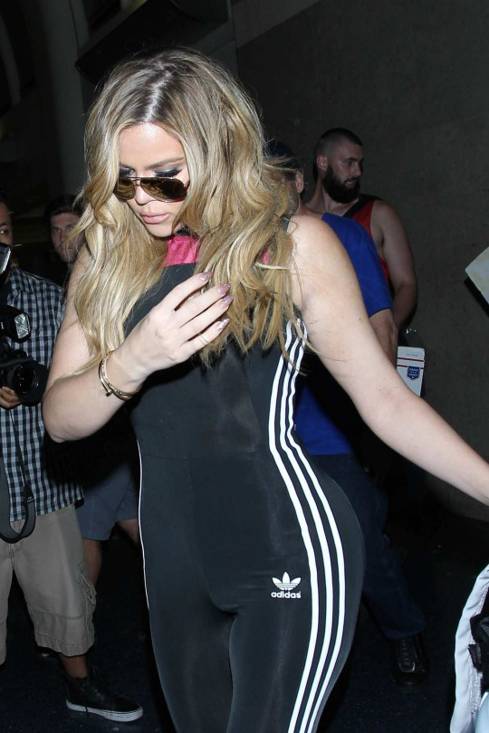 1 Khloe Kardashian's LAX Airport Adidas Space Shifter All in One Jumpsuit