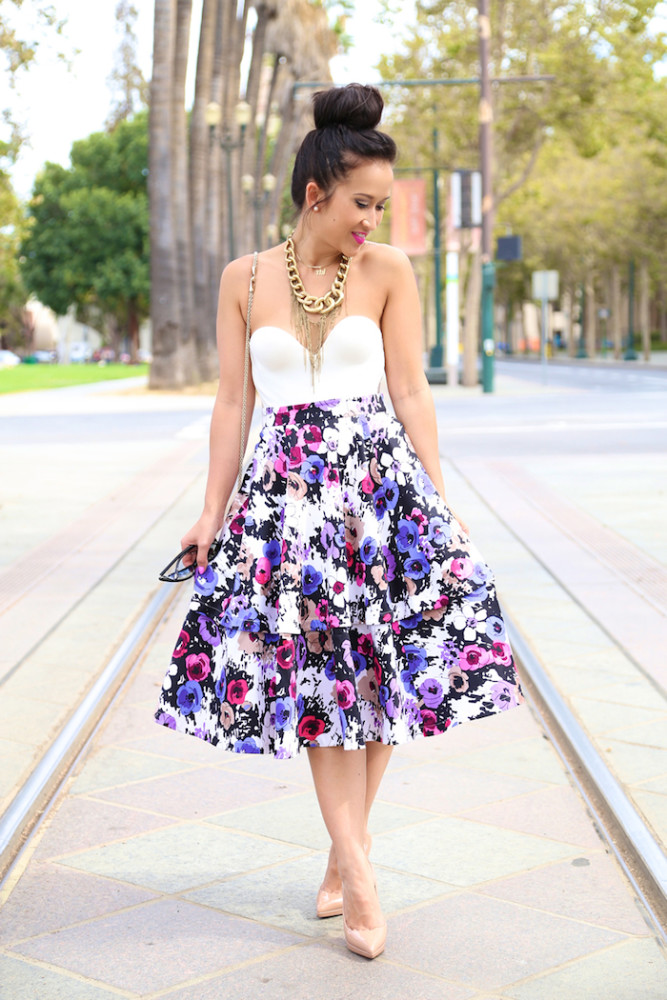 2 KTR Collection's Attach Me Not Floral Skirt