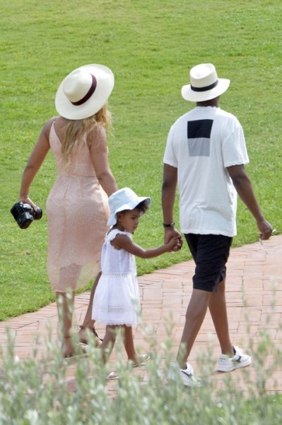 Blue Ivy's Italian Vacation Splendid Littles Geo Print Top and Pants and Splash About Float Suit Apple Daisy