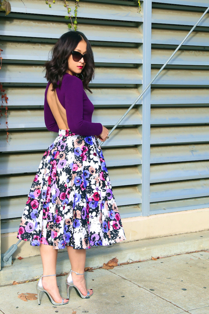 KTR Collection's Attach Me Not Floral Skirt