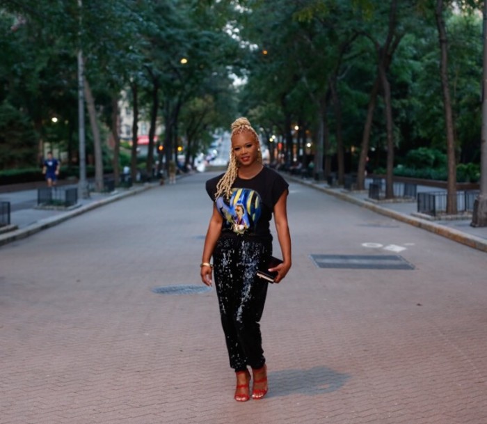 Kicking off New York Fashion Week with Iman, Edward Enninful, and June Ambrose in Balenciaga, Michael Kors, and Prada! claire sulmers fashion bomb daily