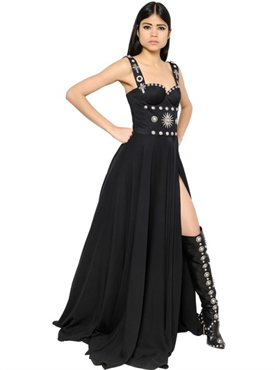 fausto-puglisi-embellished satin-gown