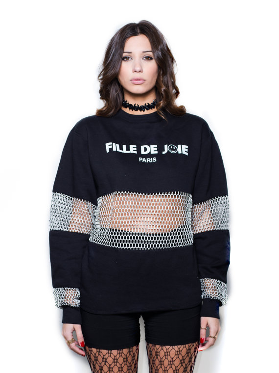 fille-de-joie-cotton-logo-sweatshirt