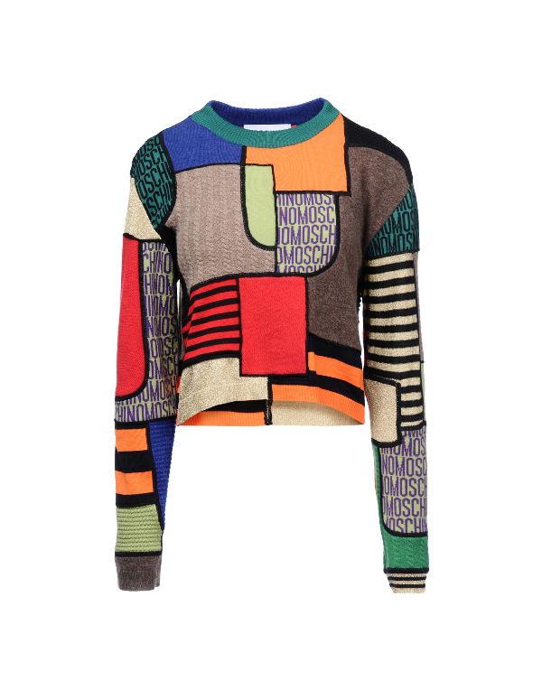 moschino-quilted-patchwork-sweater