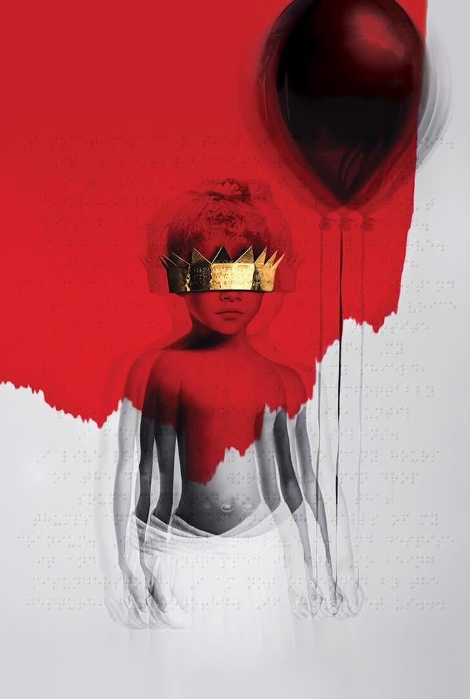 0 Rihanna's 8th Album Artwork Reveal Chrome Hearts Black Coat and Slip Dress anti