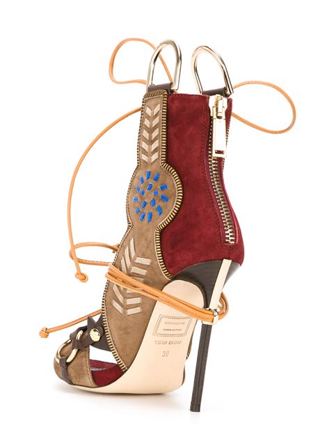 3 DSquared2's Lace Up Suede Sandals