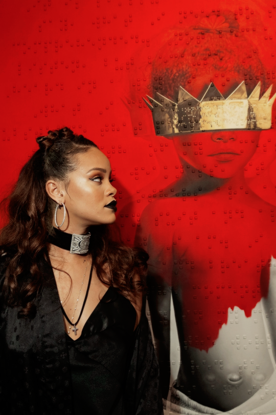 9 Rihanna's 8th Album Artwork Reveal Chrome Hearts Black Coat and Slip Dress + An Explanation of Her Anti Album Cover