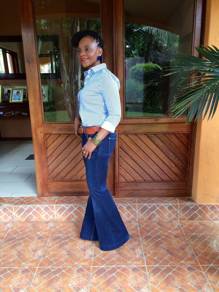 Melody from Zimbabwe loves her flares! It figures, she submitted several photos 3