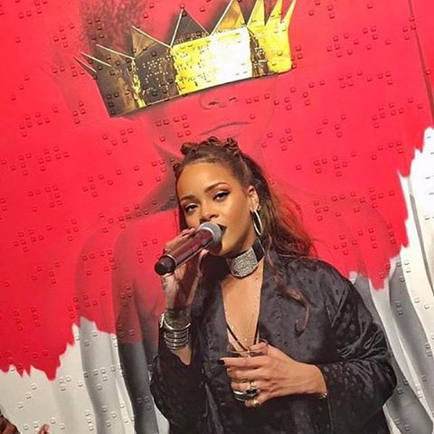 Rihanna's 8th Album Artwork Reveal Chrome Hearts Black Coat and Slip Dress + An Explanation of Her Anti Album Cover
