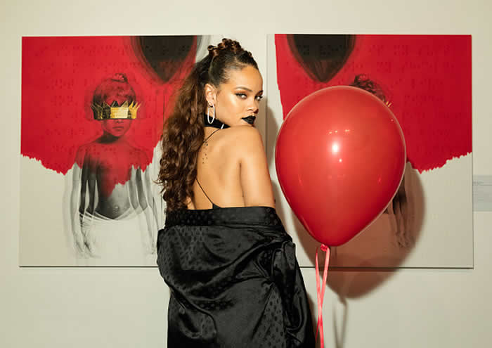 Rihanna's 8th Album Artwork Reveal Chrome Hearts Black Coat and Slip Dress