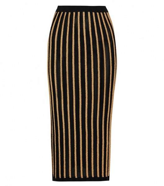 splurge-chrissy-teign-striped-balmain-stretch-knit-skirt-fbd2