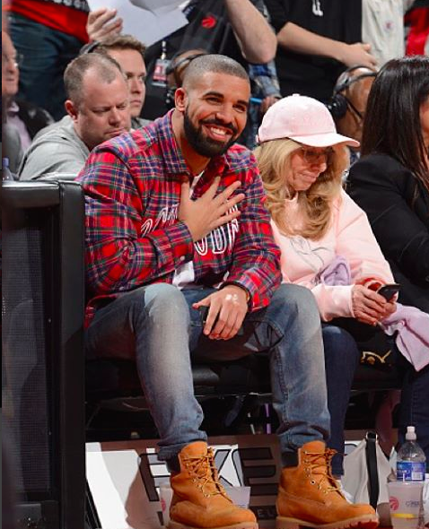2 Drake's Toronto Raptors Game October's Very Own Plaid Button Down Shirt
