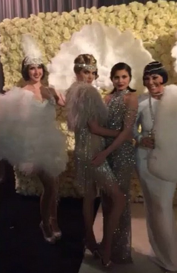 5 Khloe Kardashian, Kendall Jenner and Kylie Jenner's Kris Jenner Great Gatsby Birthday Party Yousef Al-Jasmi Dresses