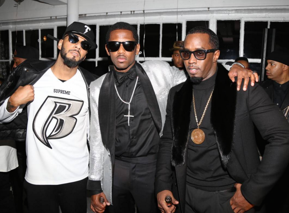 8 Emily B's Fabolous Platinum Birthday Party Emilio Pucci Black Banded Wool and Mesh Dress + On the Scene with Swizz Beatz, Diddy, Justine Skye, and More!