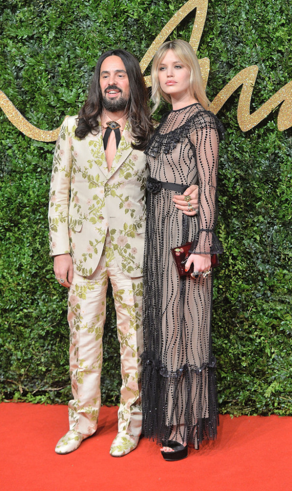 British+Fashion+Awards+2015+Red+Carpet+Arrivals-alessandro-michele-georgia-may-jagger