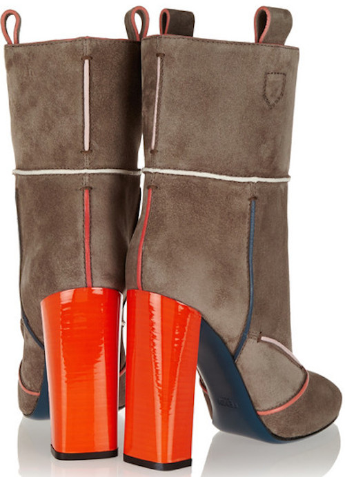 Fendi-round-toe-orange-heel-suede-ankle-boots-back