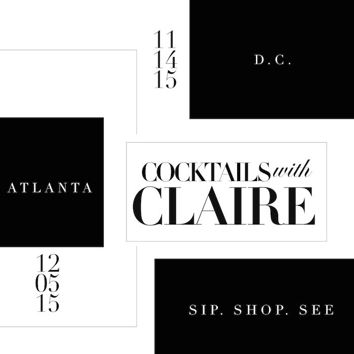 Get Your Tickets to Cocktails with Claire D.C. and Atlanta!